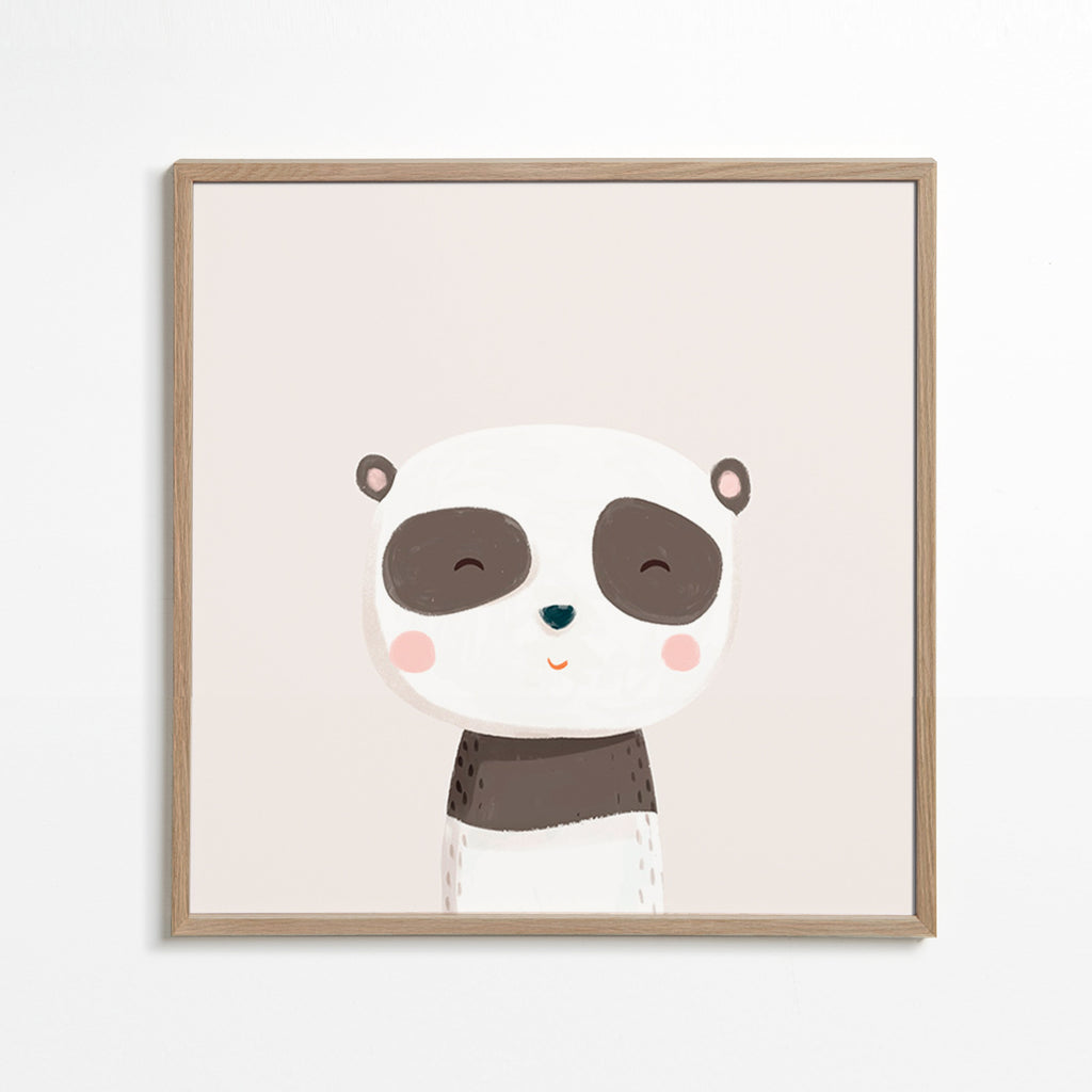 Børneplakat sød panda illustration
