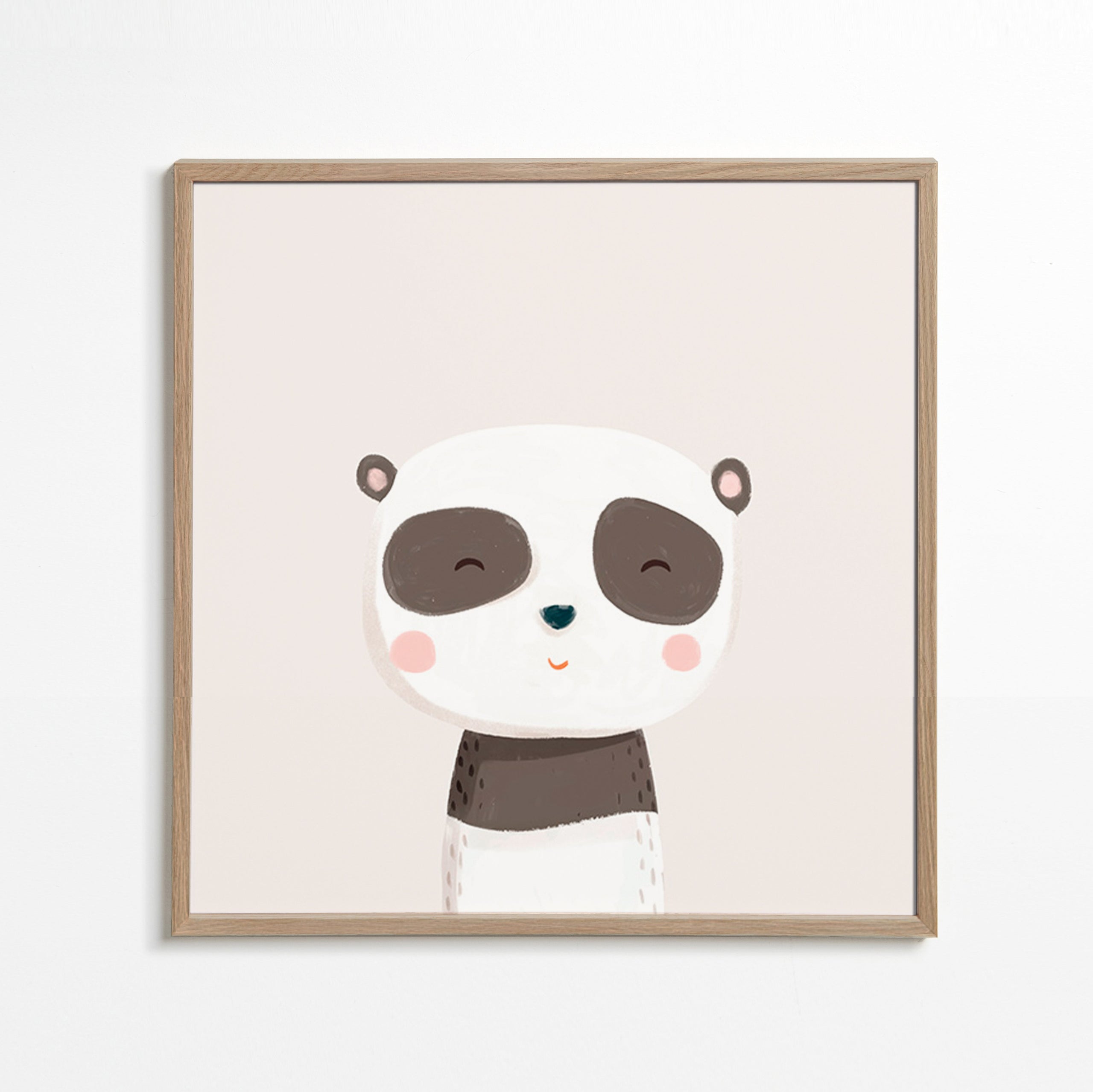 Børneplakat sød panda illustration