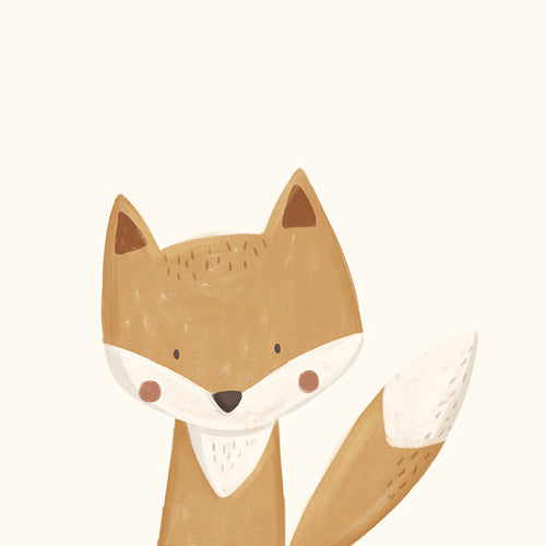 Sød ræv illustration