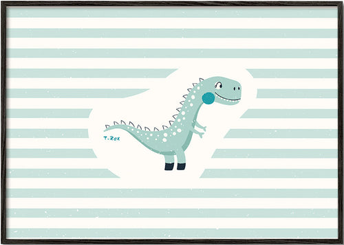 Børneplakat T-Rex sjov