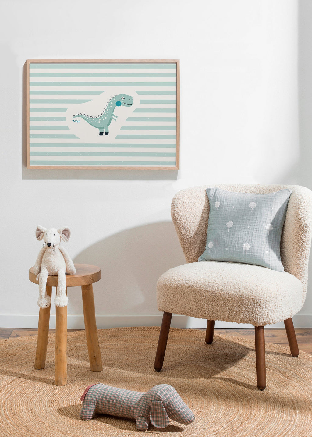 Børneplakat T-Rex sjov