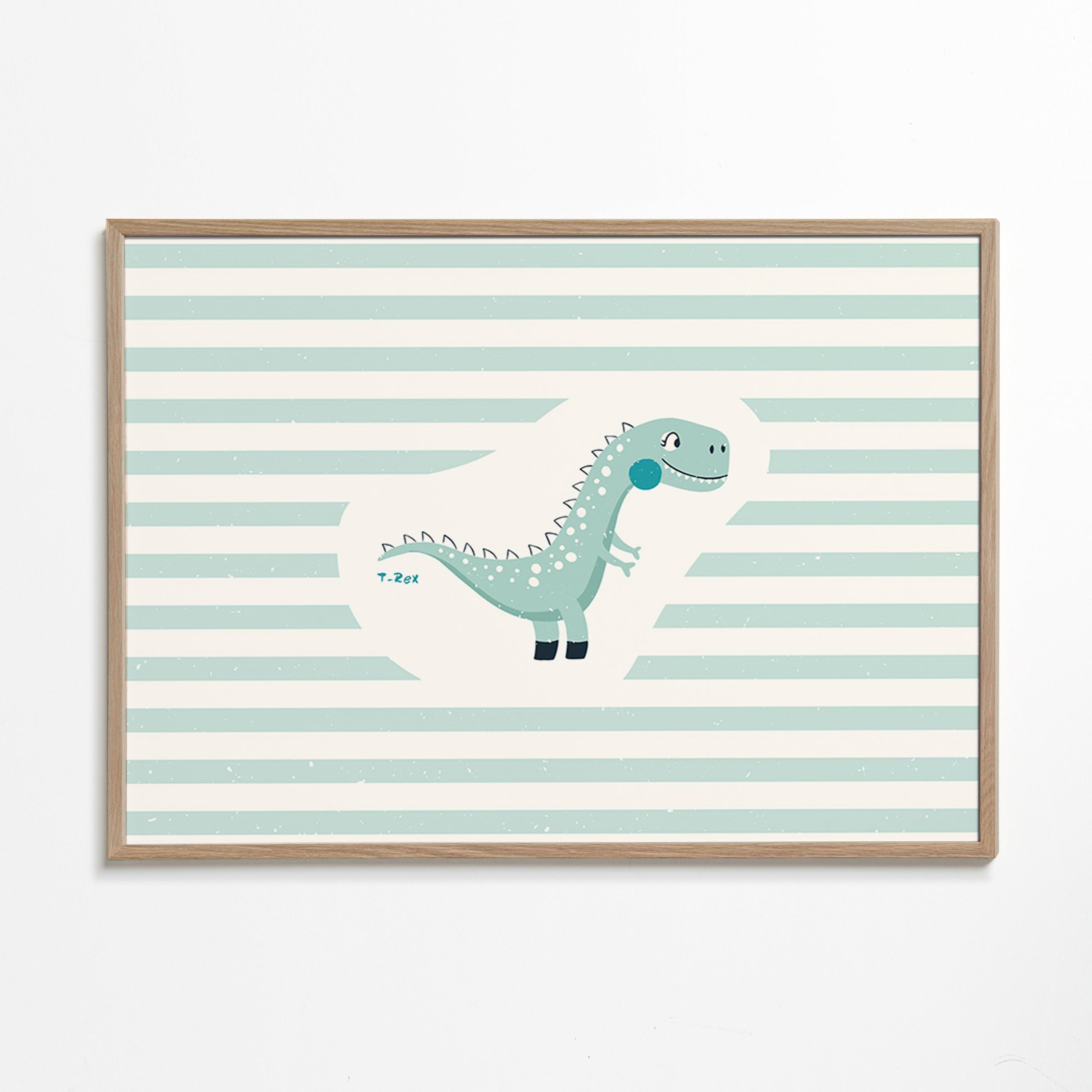 Børneplakat T-Rex sjov