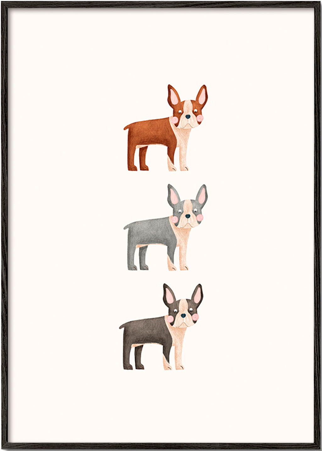 Kunst Tre Boston Terrier