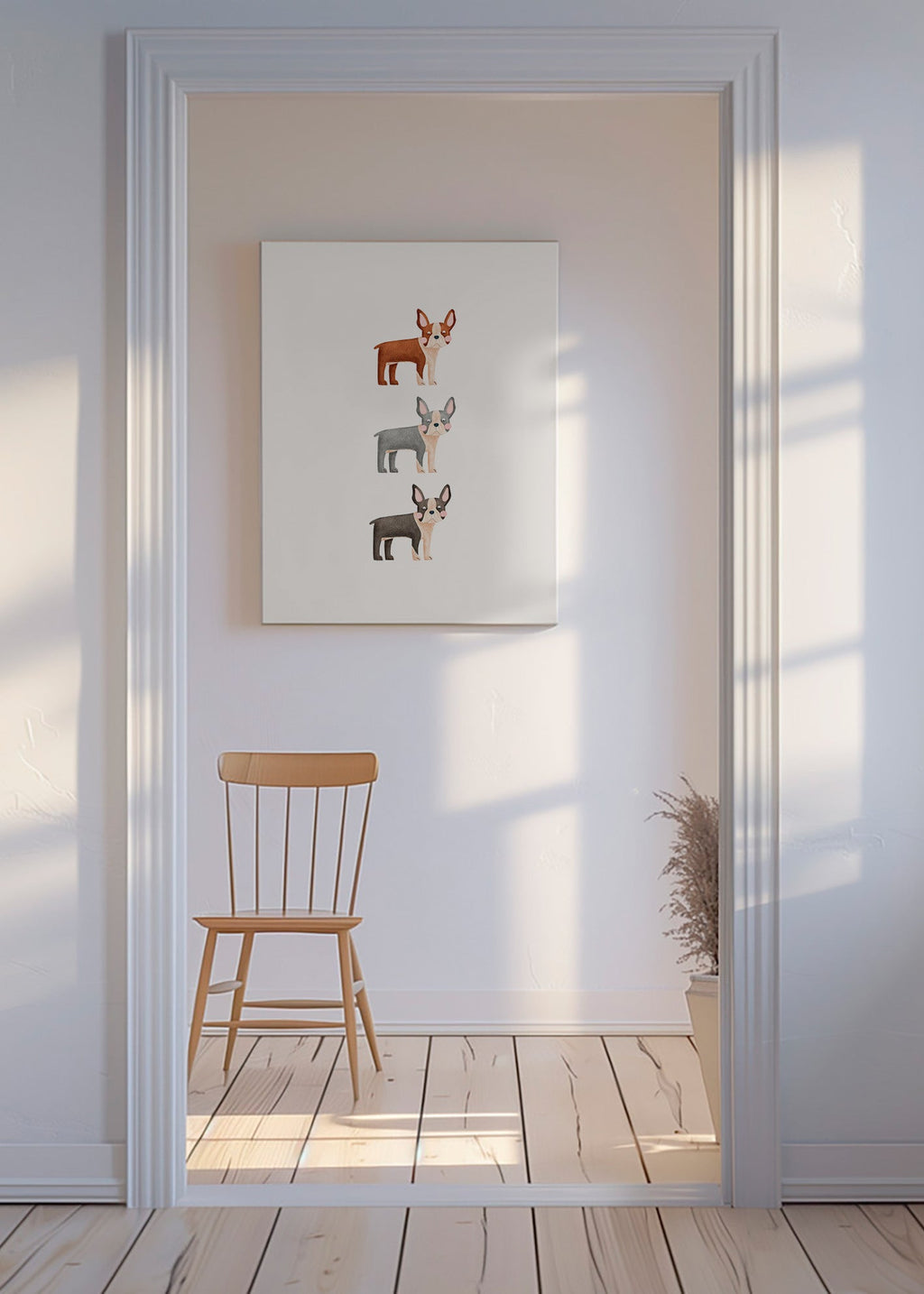 Kunst Tre Boston Terrier