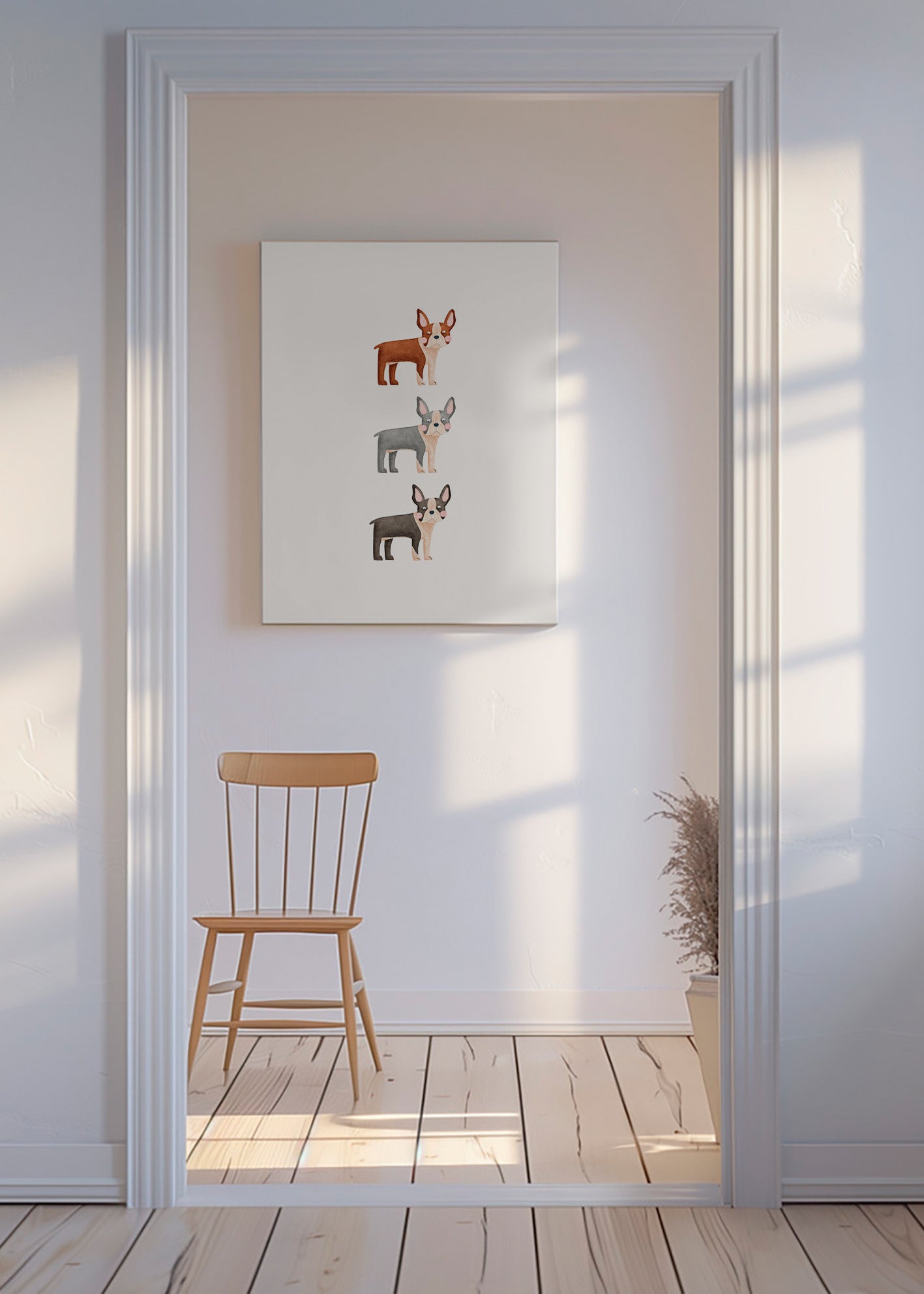 Kunst Tre Boston Terrier