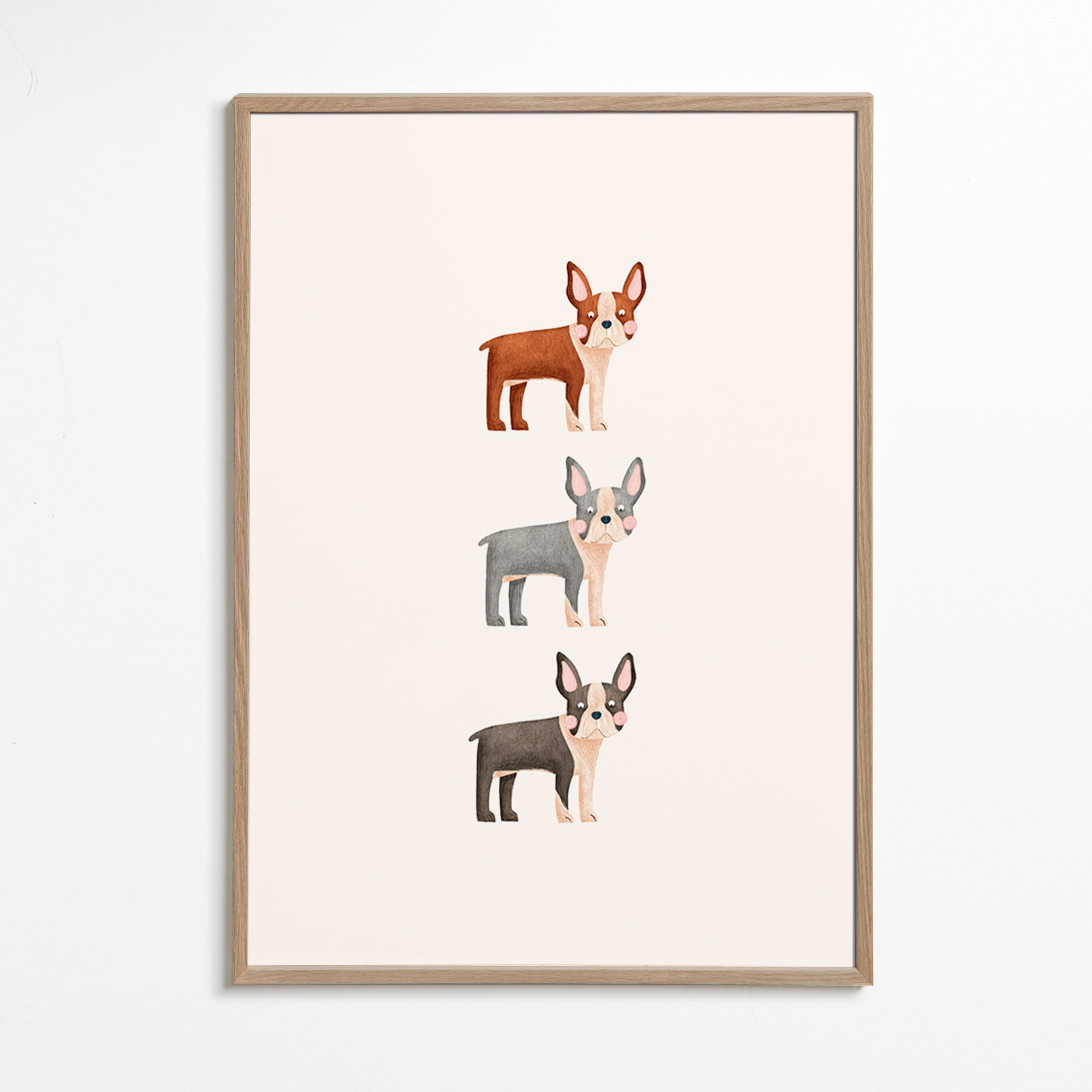 Kunst Tre Boston Terrier