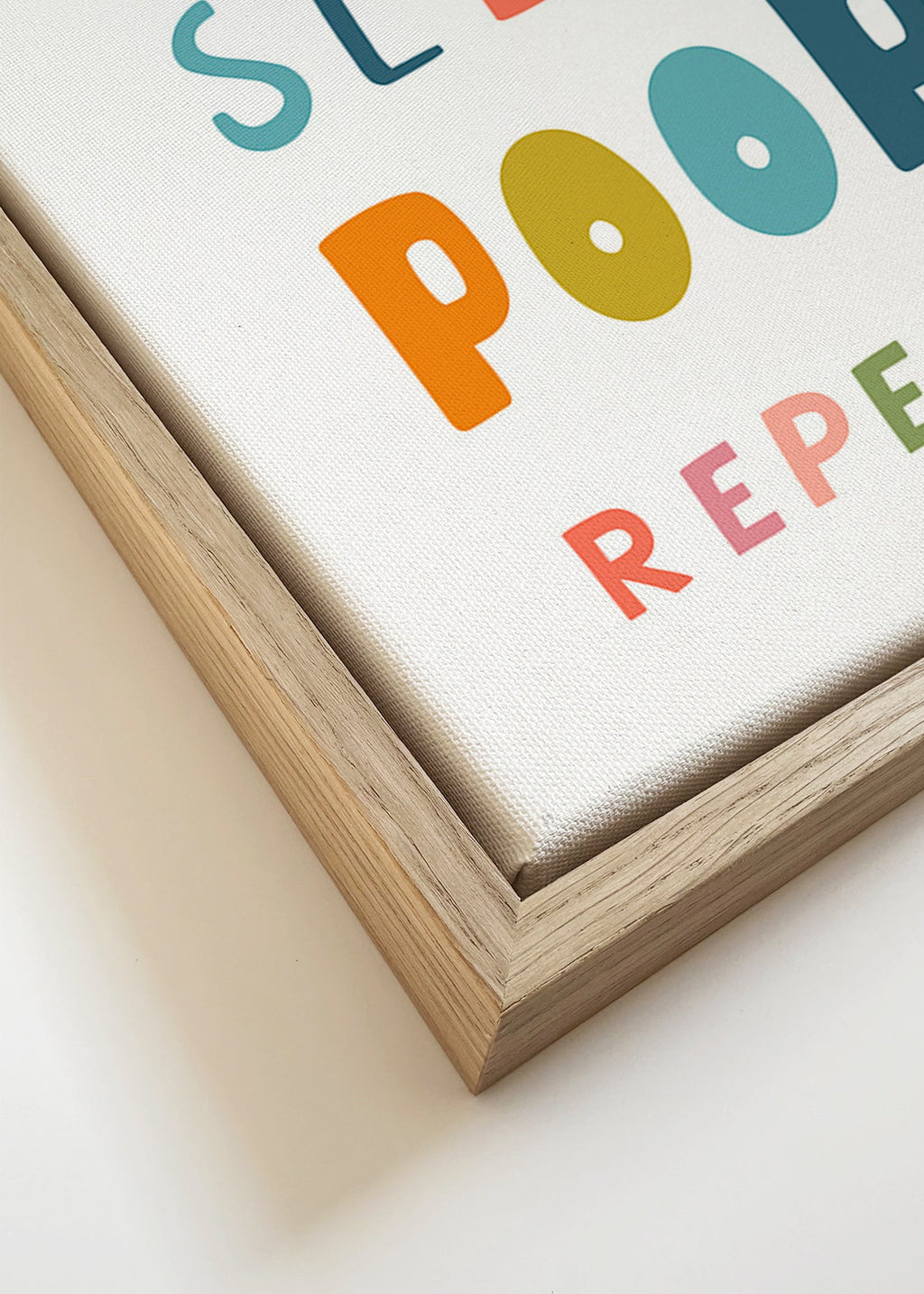 Legesyg typografisk børneplakat