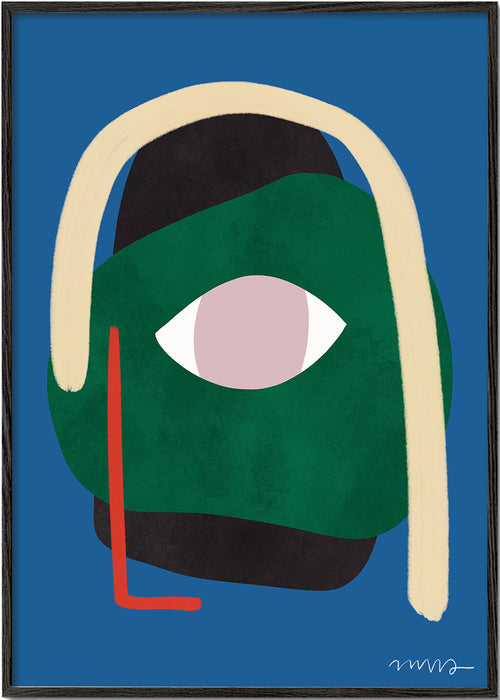 Illustration abstrakt ansigt