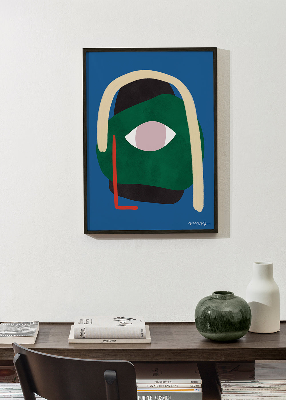 Illustration abstrakt ansigt