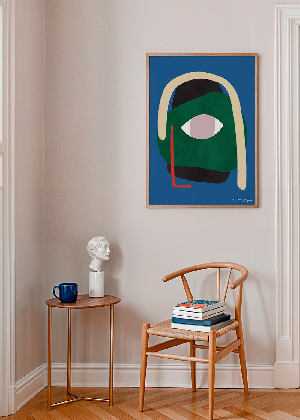 Illustration abstrakt ansigt