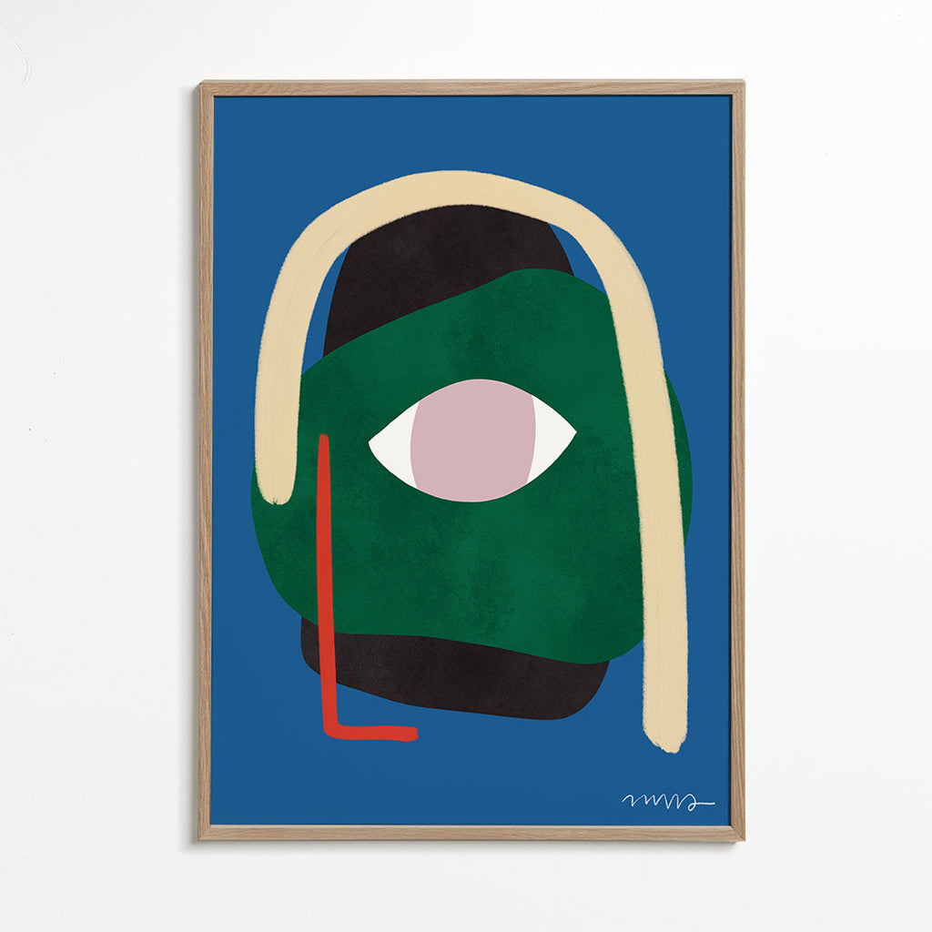 Illustration abstrakt ansigt