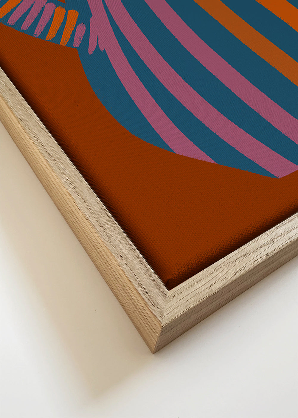 Illustration af stribet vase