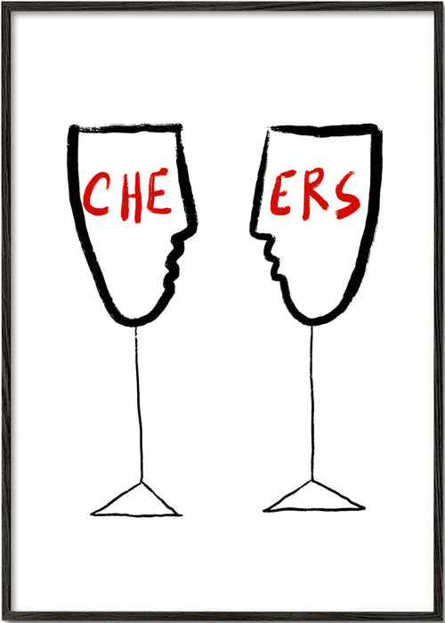 Køkkenkunst Cheers med profilglas