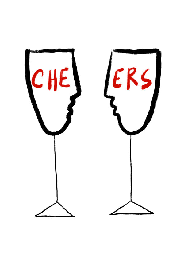 Køkkenkunst Cheers med profilglas