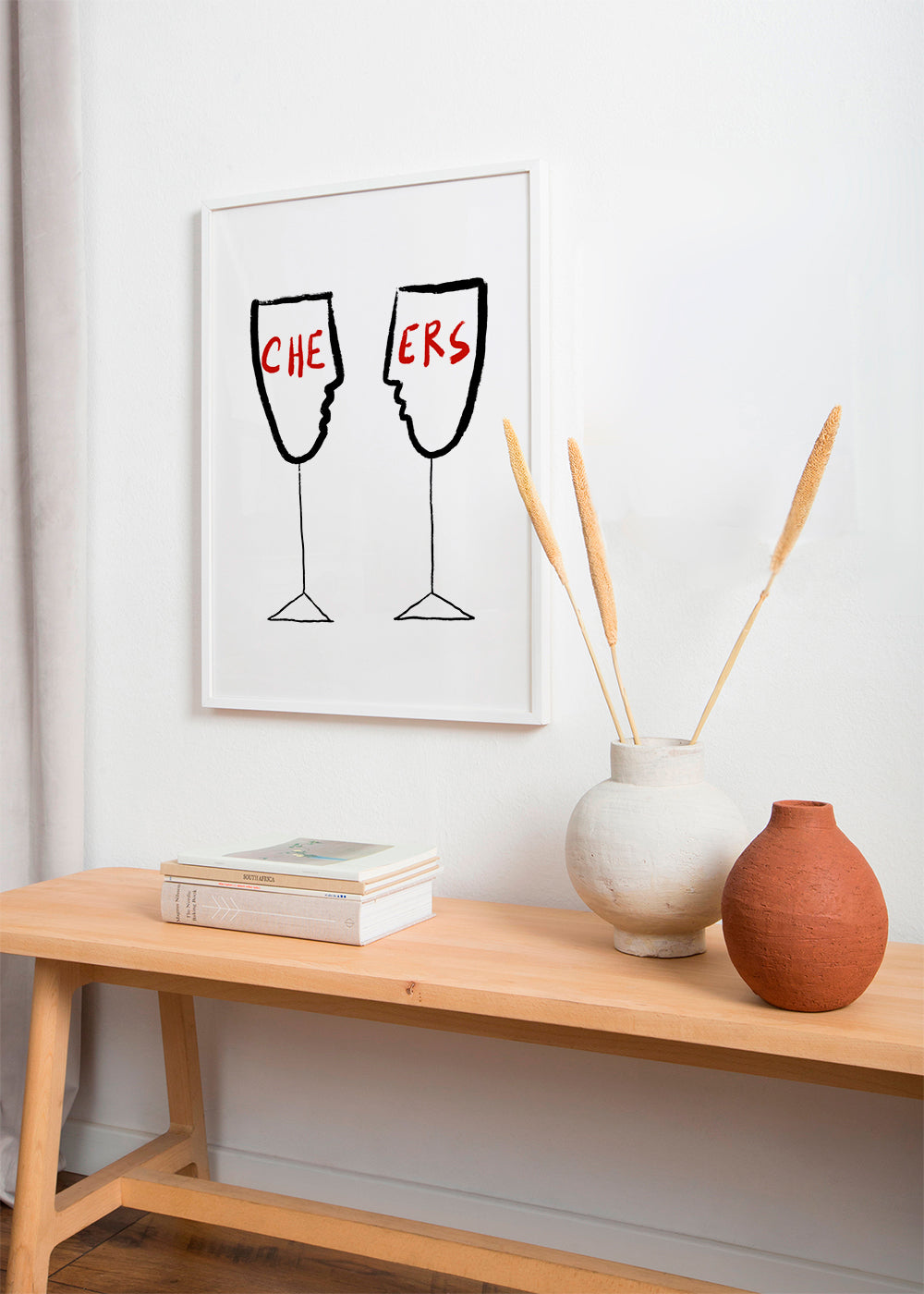 Køkkenkunst Cheers med profilglas