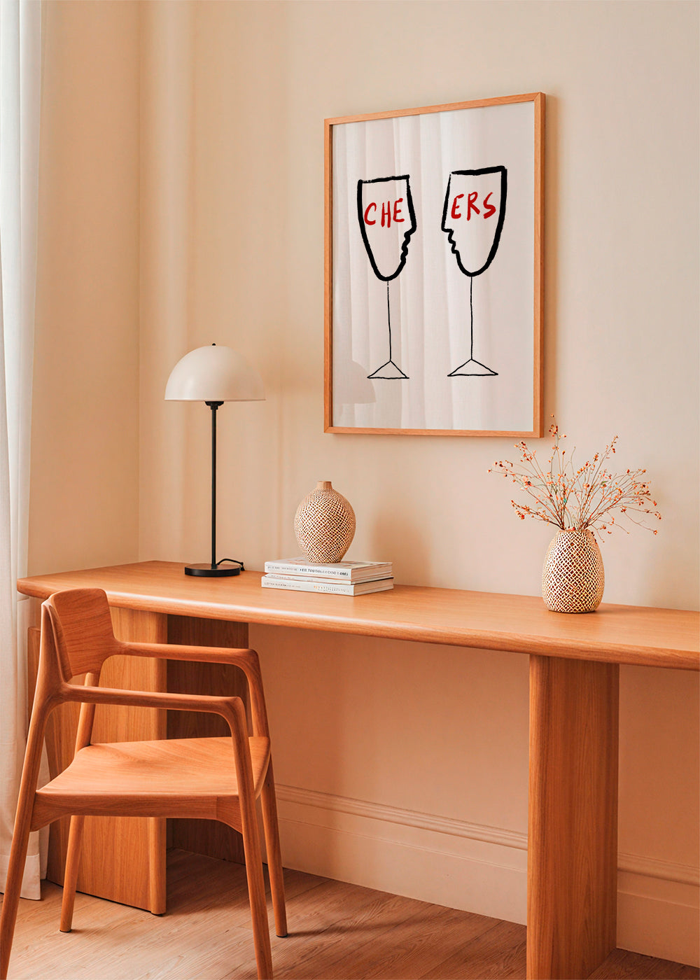 Køkkenkunst Cheers med profilglas