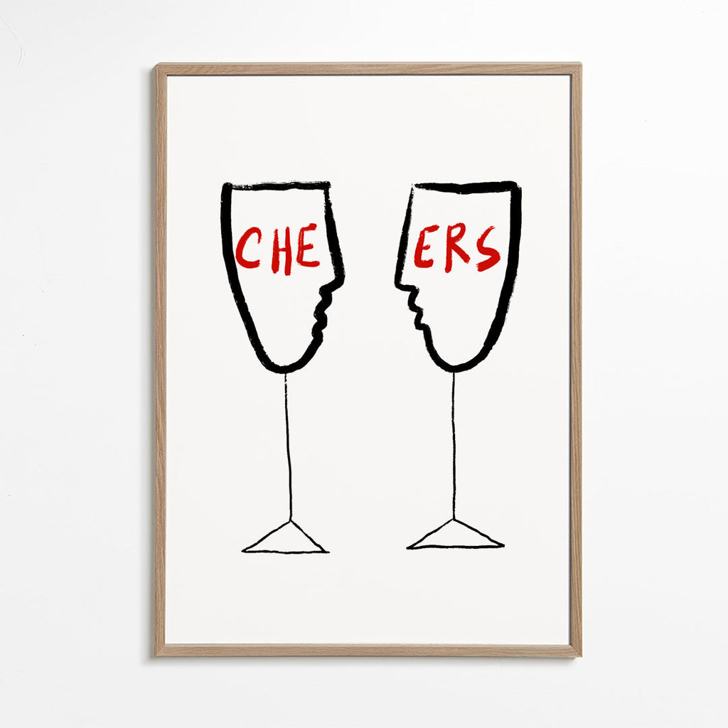 Køkkenkunst Cheers med profilglas