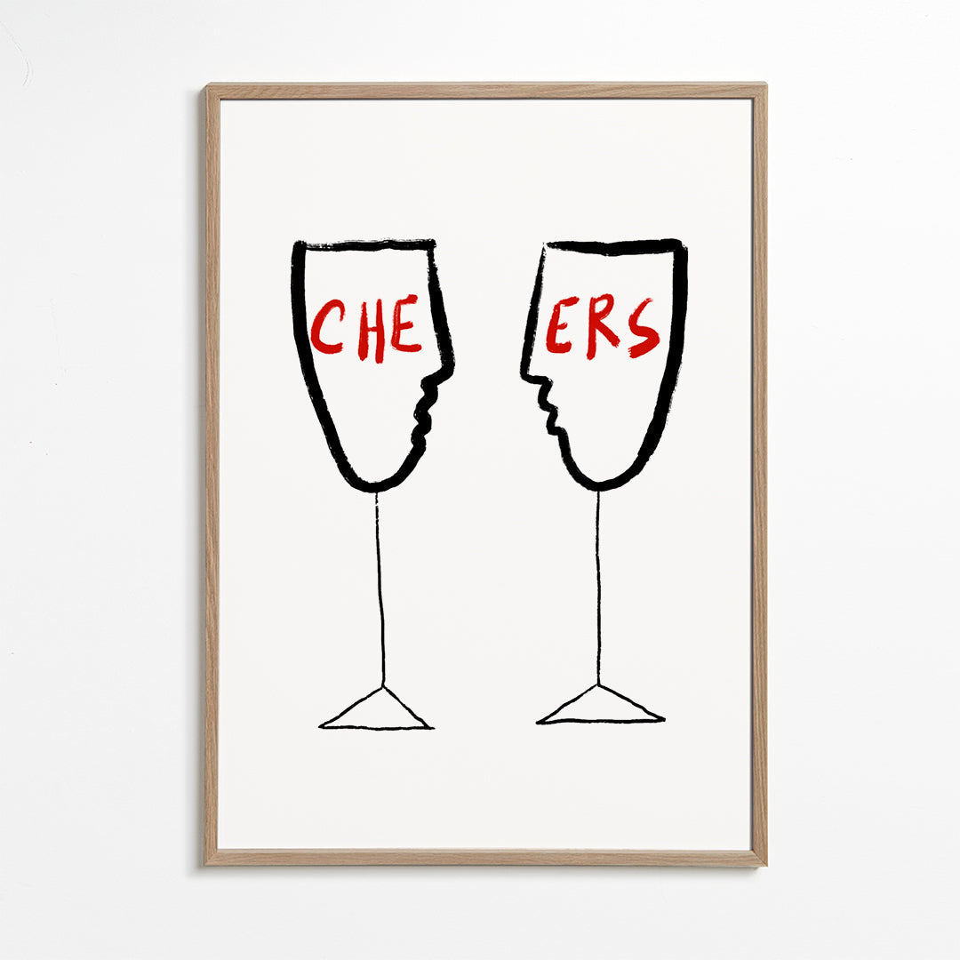Køkkenkunst Cheers med profilglas