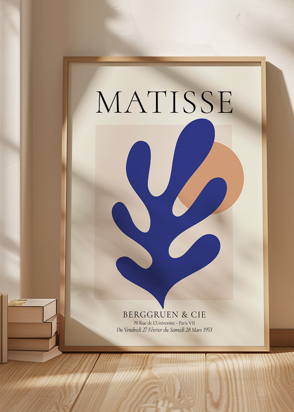 Illustration Matisse blåt blad