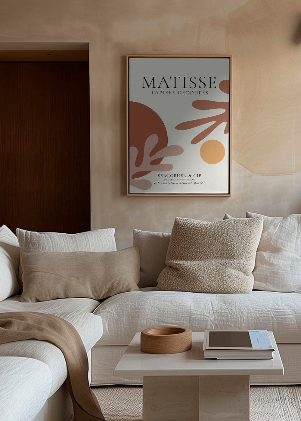 Vintage plakat inspireret af Matisse-udklip