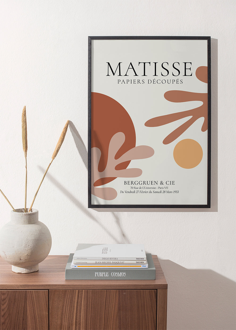 Vintage plakat inspireret af Matisse-udklip