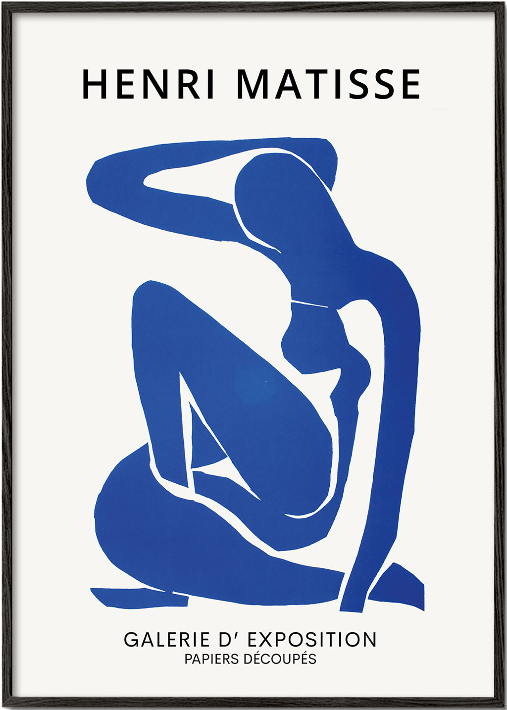 Illustration af blå kvindelig figur udskåret