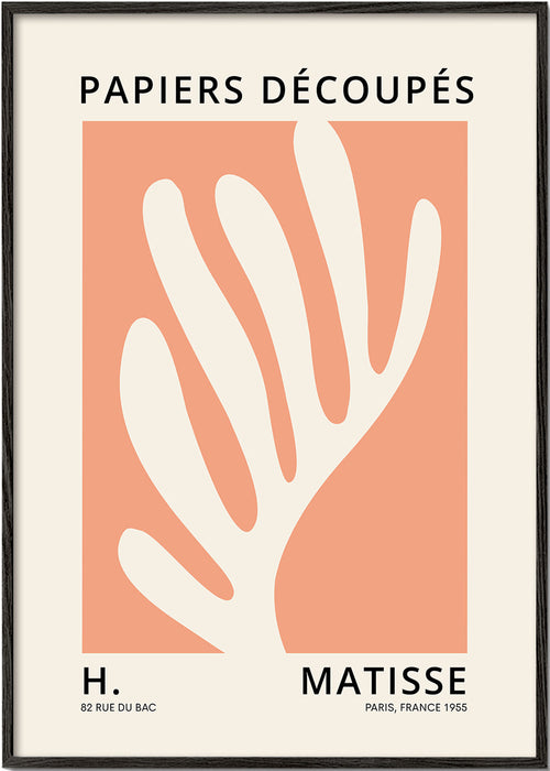Botanisk print Matisse papir klippet orange