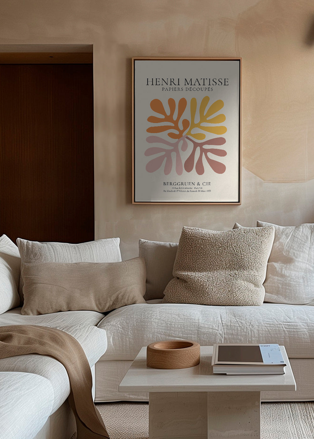 Botanisk plakat: Matisse-klip i varme nuancer