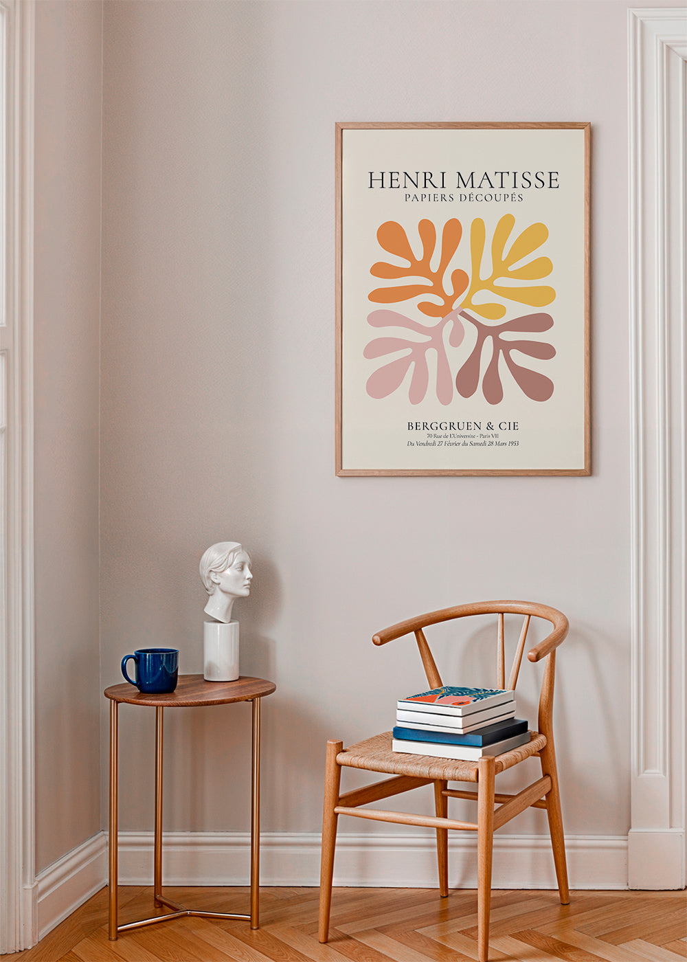 Botanisk plakat: Matisse-klip i varme nuancer