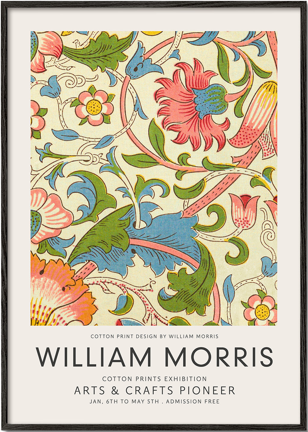 Botanisk plakat William Morris blomsterprint