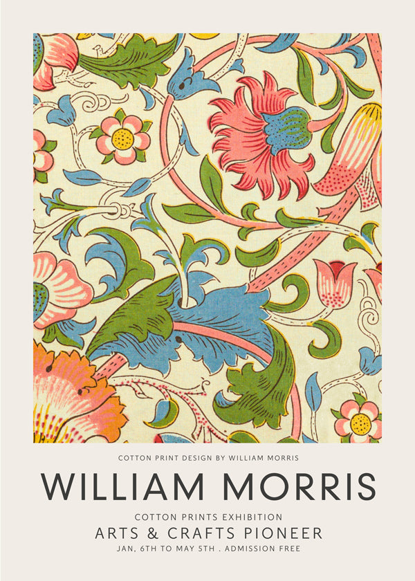Botanisk plakat William Morris blomsterprint