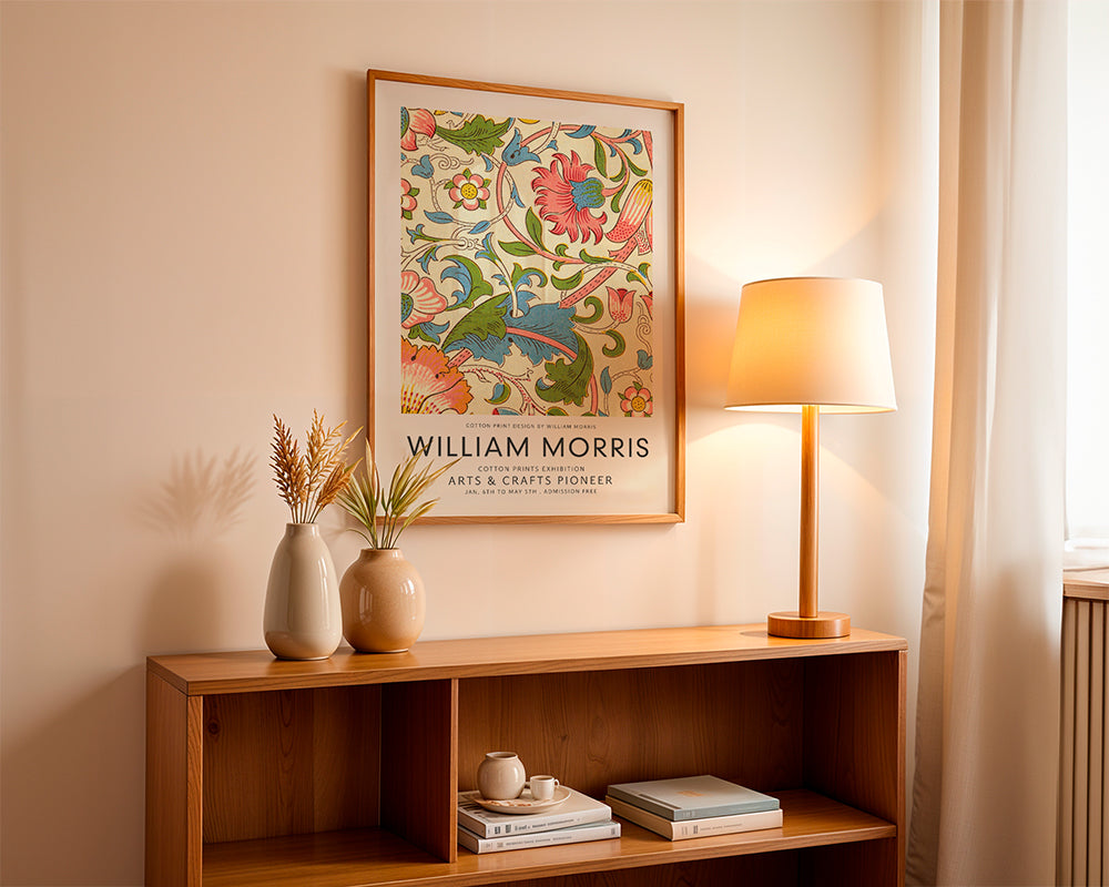 Botanisk plakat William Morris blomsterprint