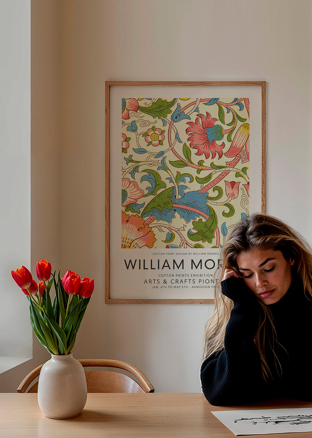 Botanisk plakat William Morris blomsterprint