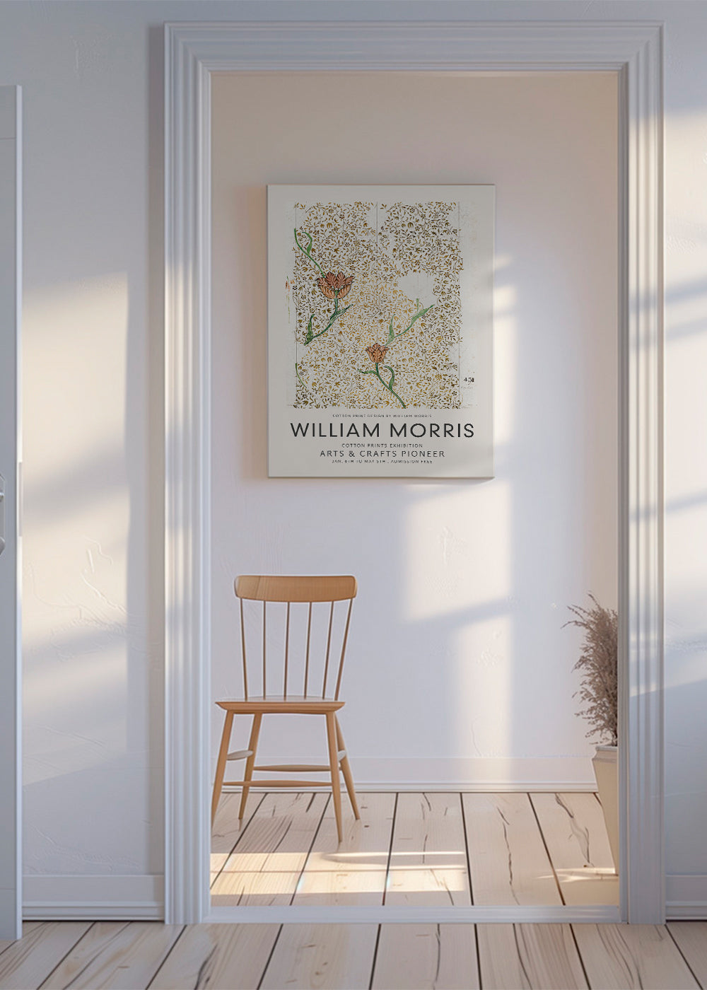Botanisk tryk William Morris blomstermønster