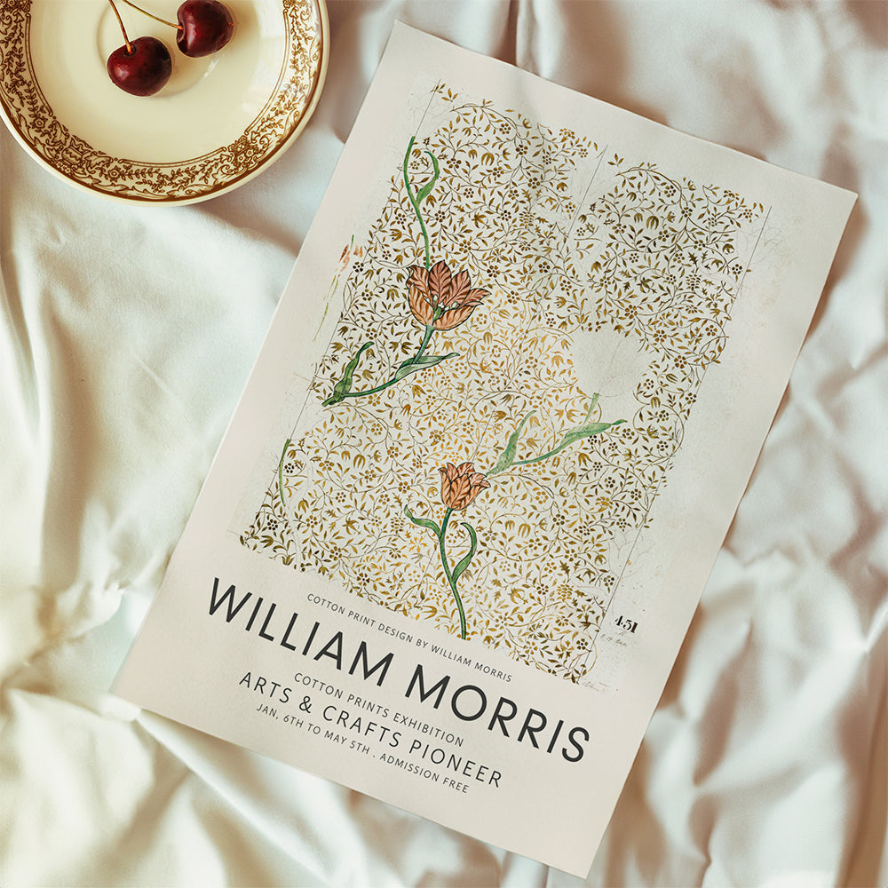 Botanisk tryk William Morris blomstermønster