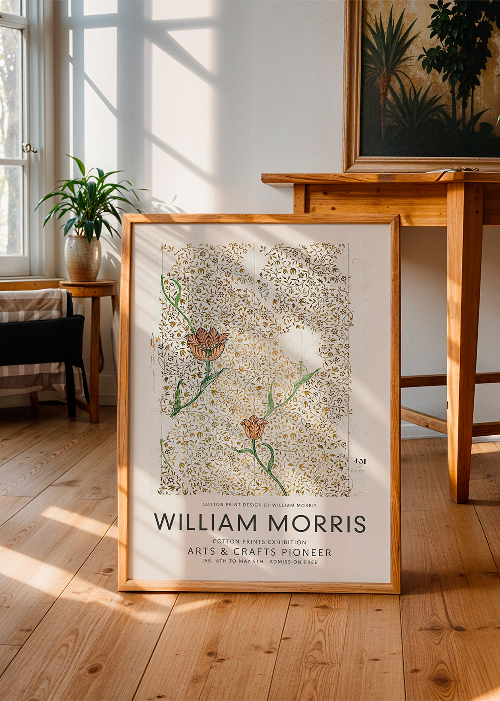 Botanisk tryk William Morris blomstermønster