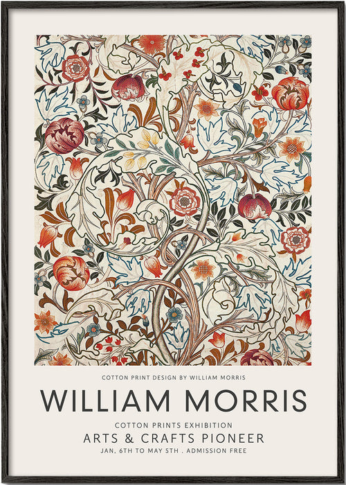 Botanisk plakart William Morris blomsterprint