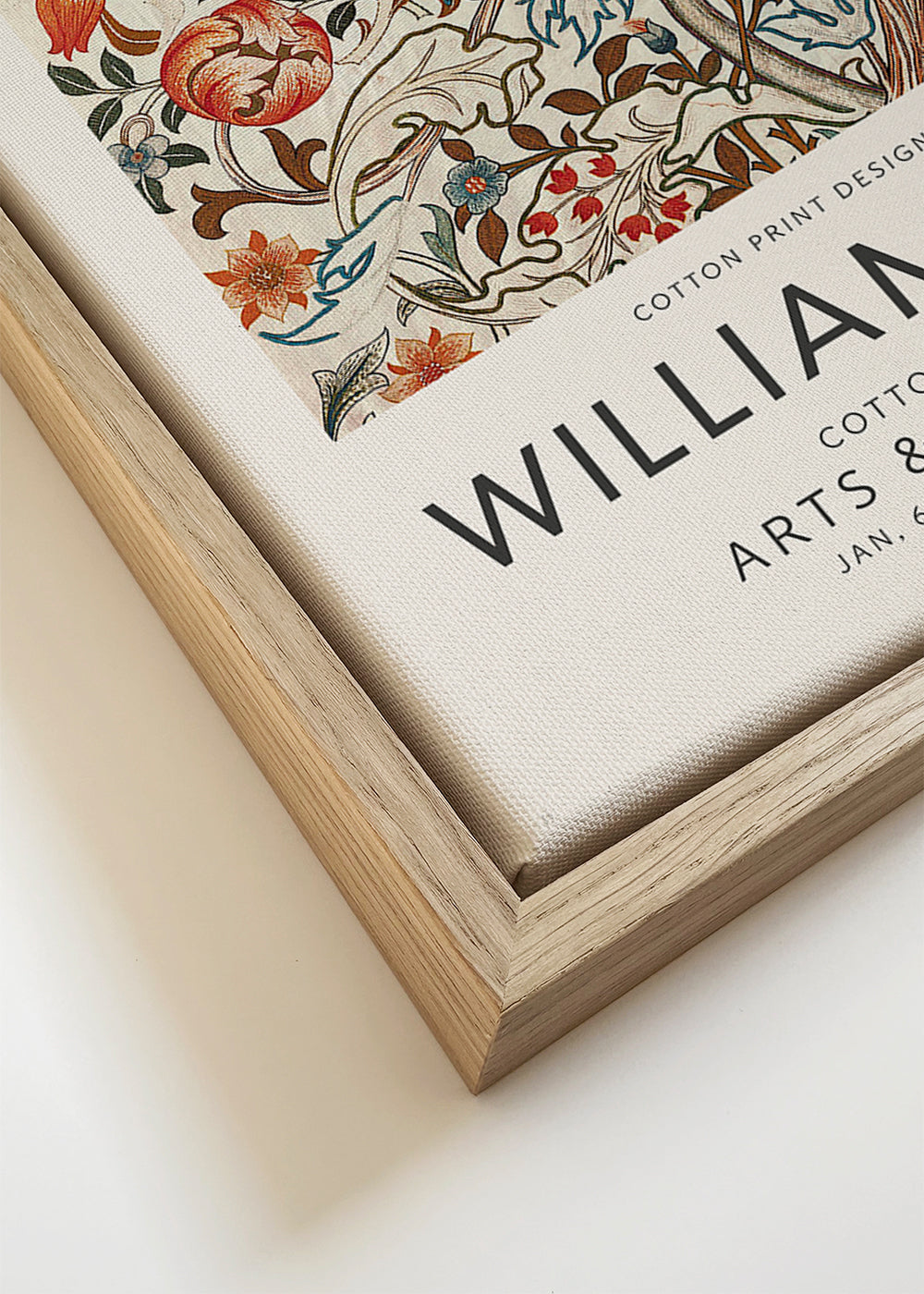 Botanisk plakart William Morris blomsterprint