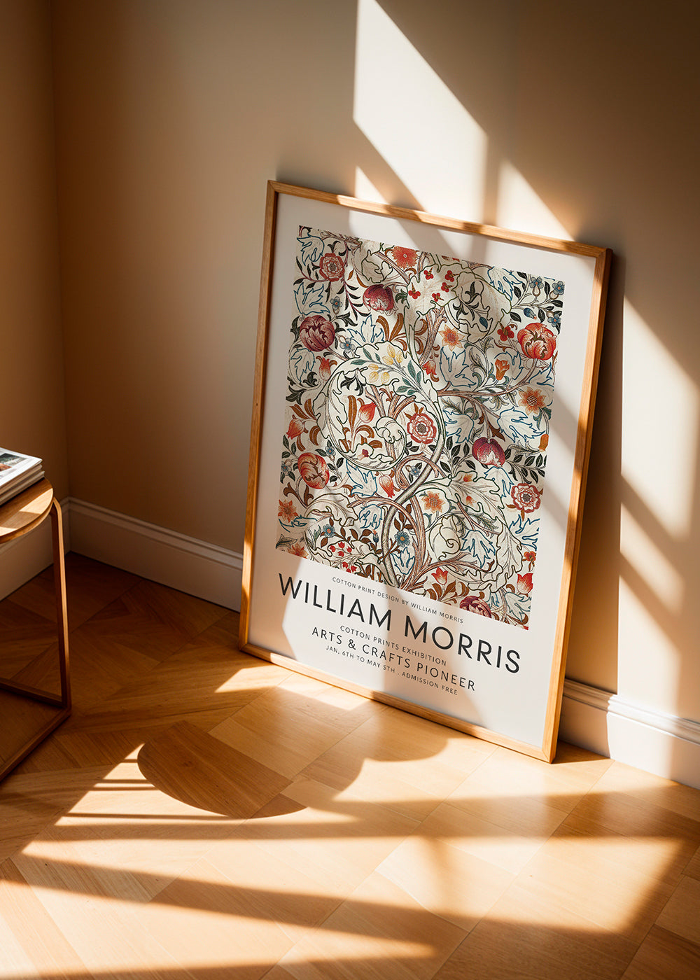 Botanisk plakart William Morris blomsterprint