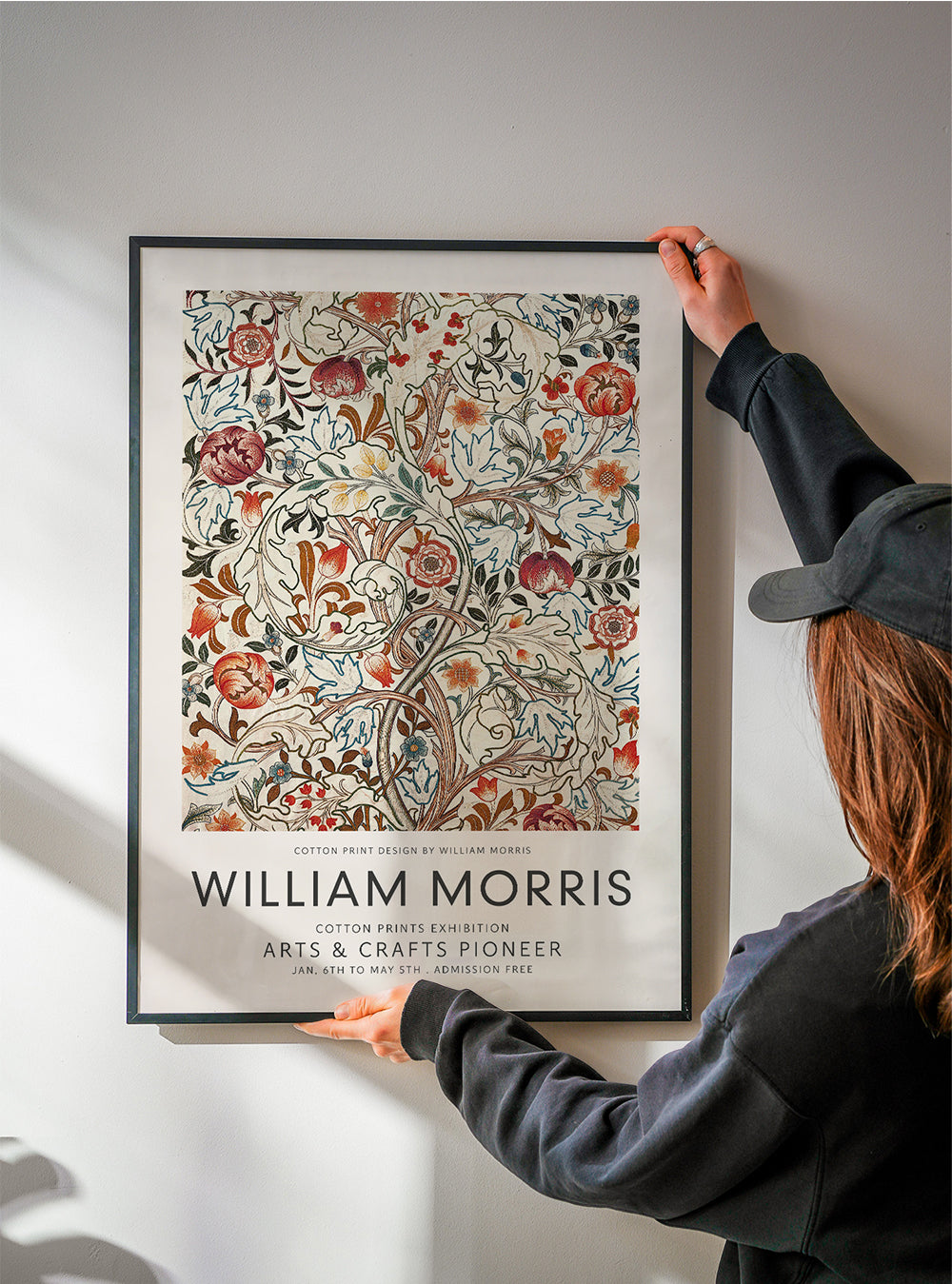 Botanisk plakart William Morris blomsterprint
