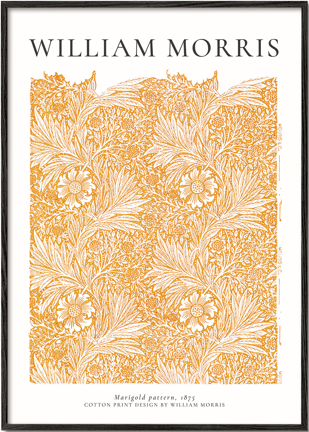 Botanisk print William Morris Marigold-motiv