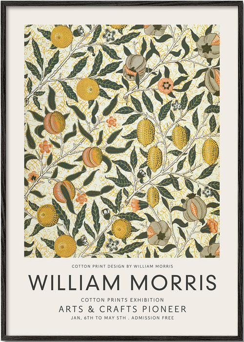 Botanisk plakat med frugtmønster William Morris