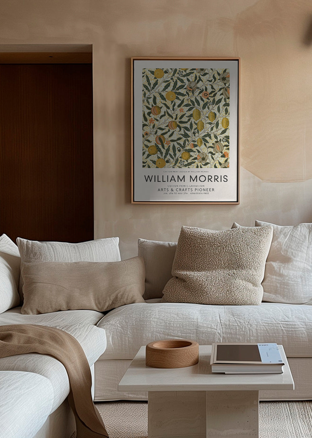 Botanisk plakat med frugtmønster William Morris