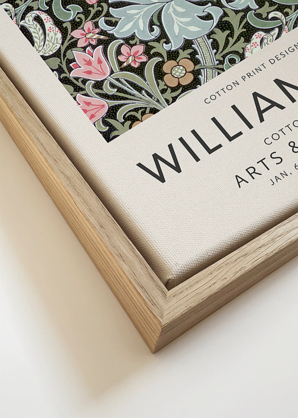 Botanisk plakat William Morris blomstermønster