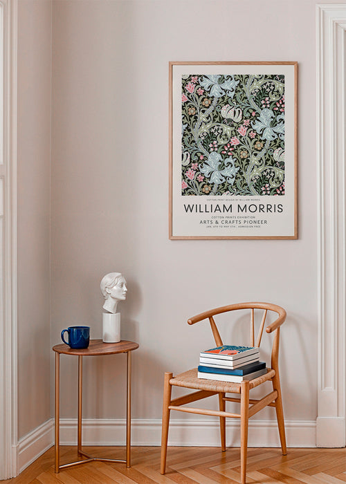 Botanisk plakat William Morris blomstermønster