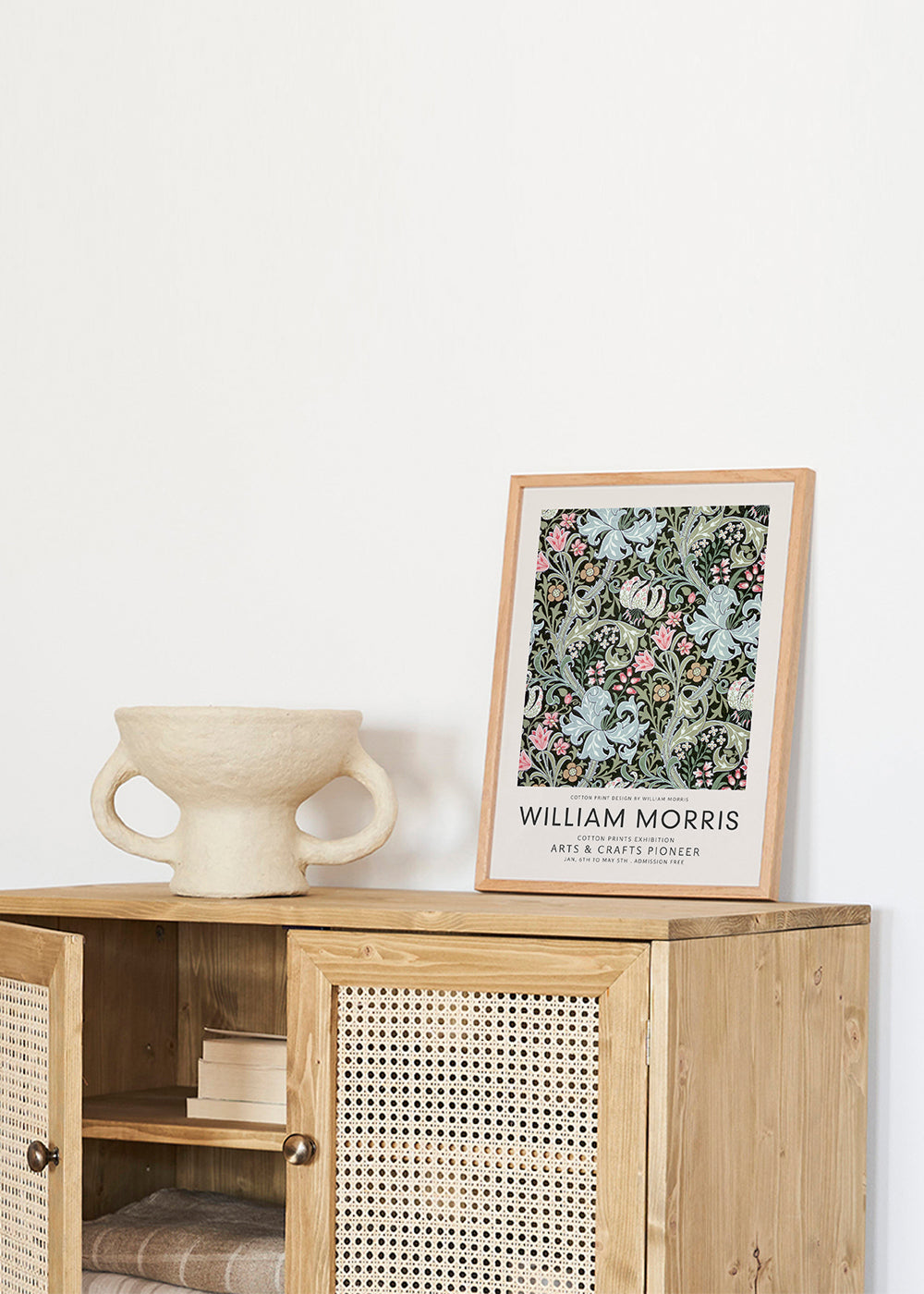 Botanisk plakat William Morris blomstermønster