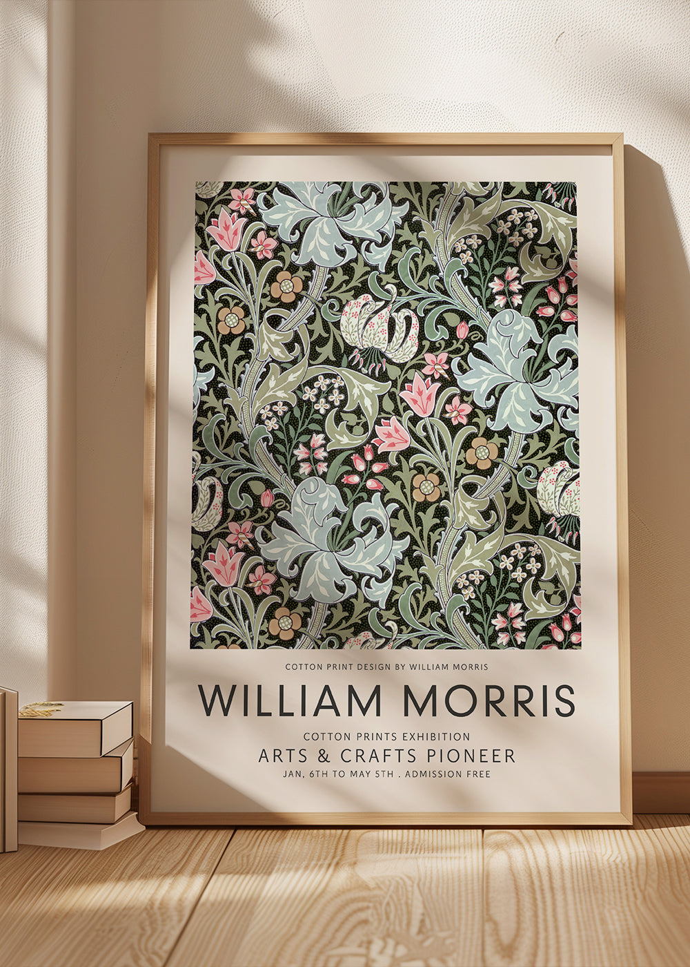 Botanisk plakat William Morris blomstermønster