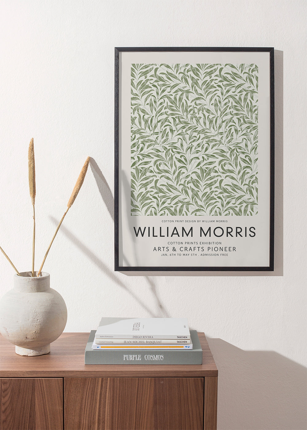 Botanisk plakat William Morris bladmotiv