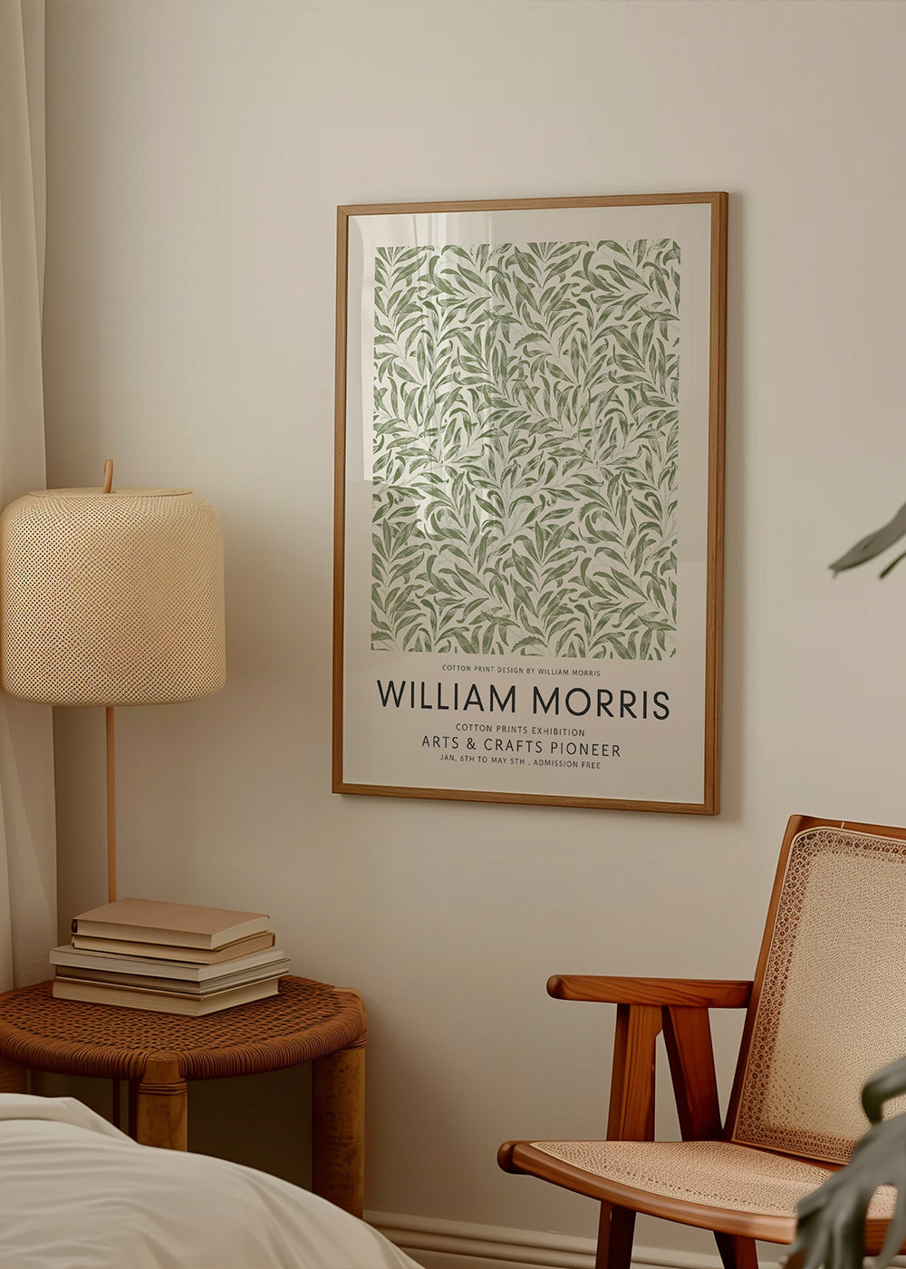 Botanisk plakat William Morris bladmotiv