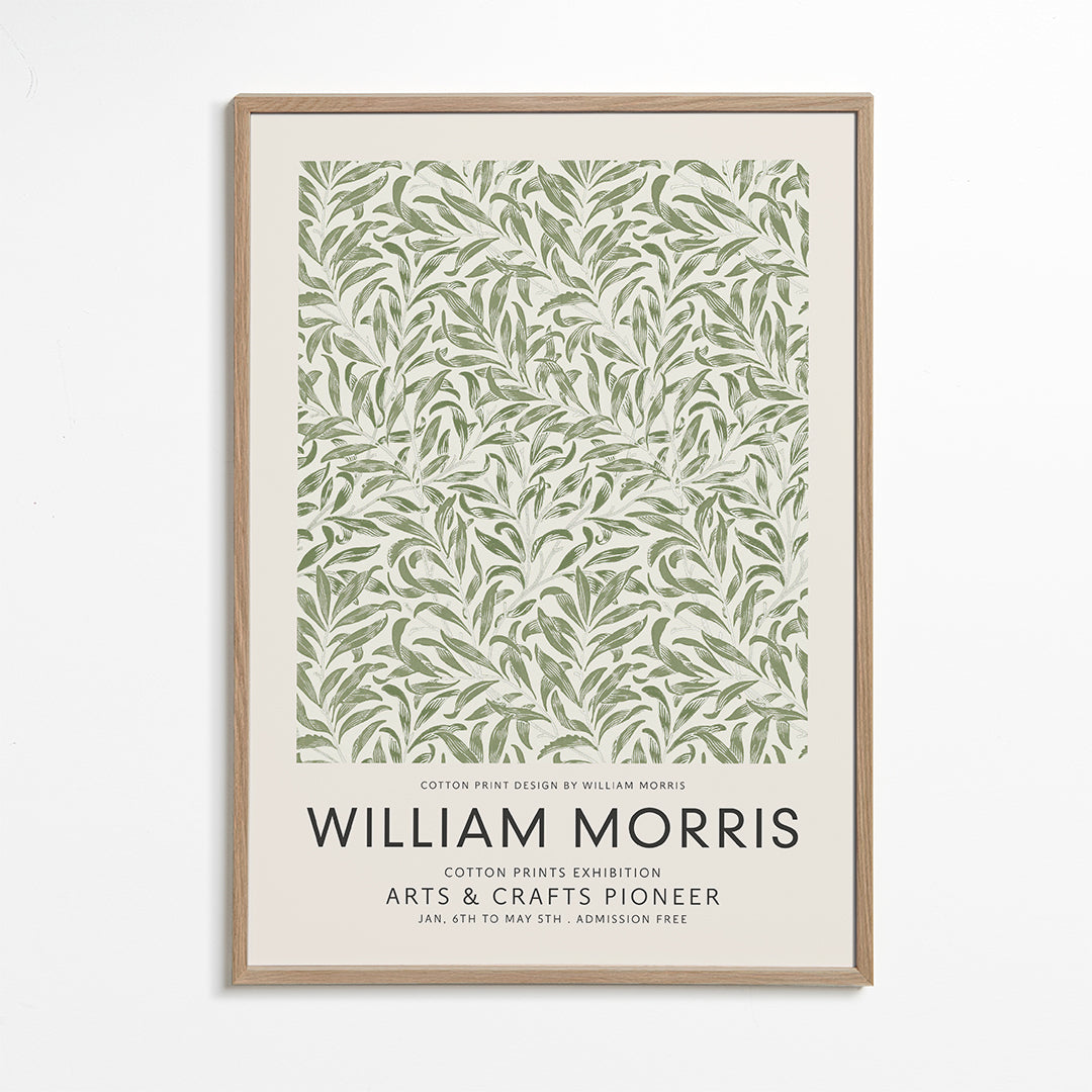 Botanisk plakat William Morris bladmotiv
